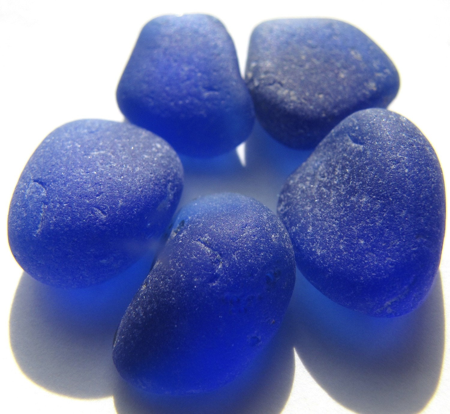 Genuine Found Sea Beach Glass - RARE Cobalt Blue Lot