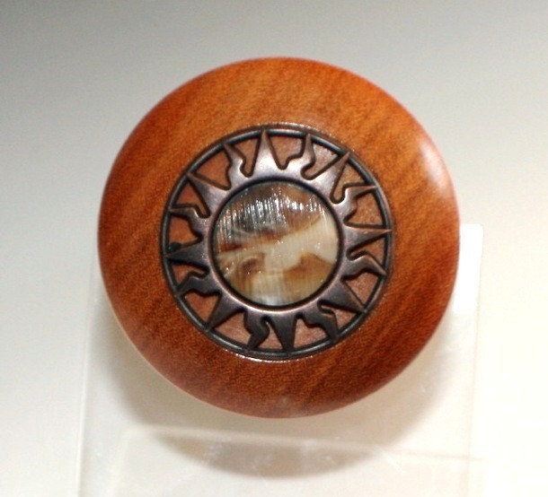 Pernambuco Wine Stopper w/ Sun