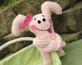 IN STOCK Miss Mischief Cookie Nummie Plush Monster in Pink Stripes with Super Long Arms