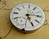 Vintage Swiss Pocket Watch Movement for Steampunk Jewelry by avintageobsession on etsy