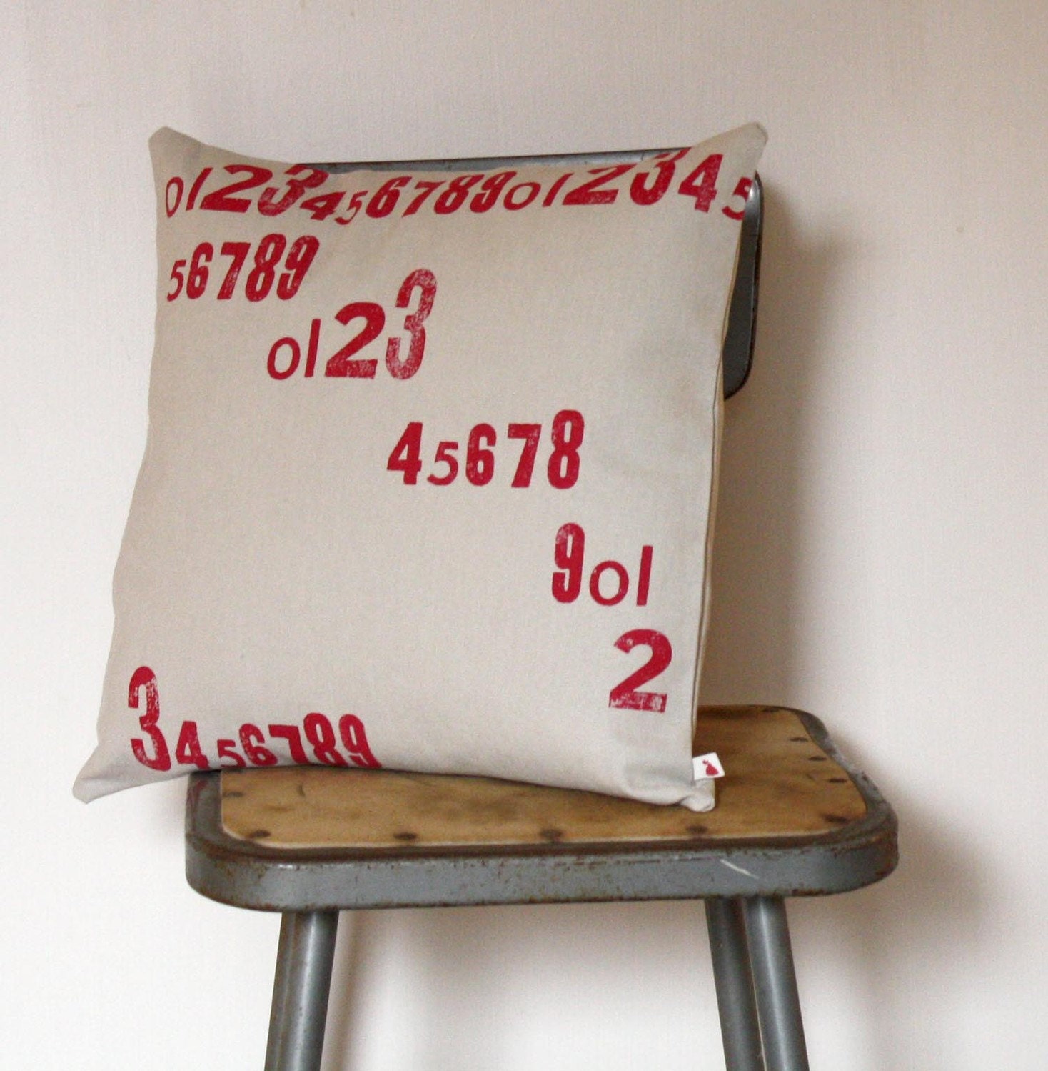 Numbers - 16x 16 Removable Pillow Cover with Insert