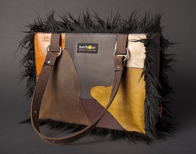 Woman's Handmade Leather Handbag Purse "GODDESS"