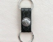 Leather Keyring with Buffalo Nickel Coin