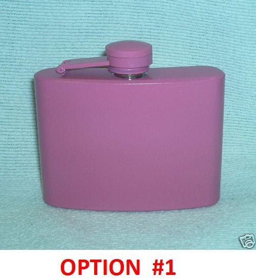 2 Pack of 4 Ounce Full Color Whiskey Flasks Plus TWO FREE Flask Funnels and FREE Custom Lasering and In-Country Shipping