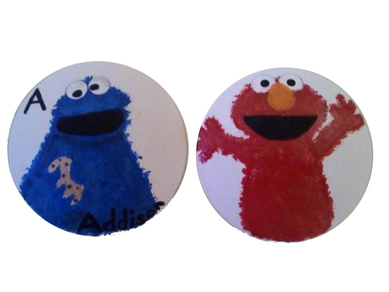 Elmo, Cookie Monster and Count Pull Knobs