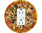 Supreme Pizza GFI Outlet Plate Cover