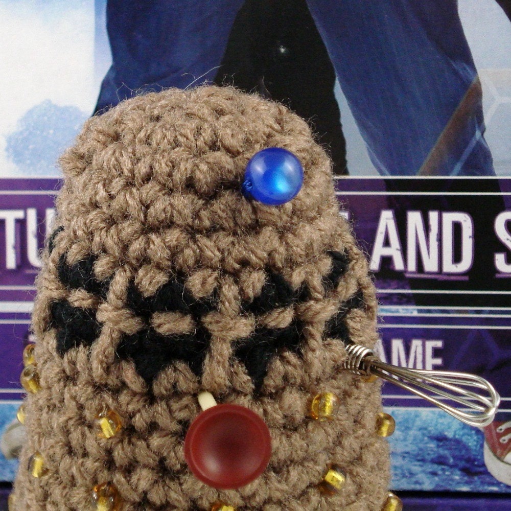Crocheted Dalek Plushie