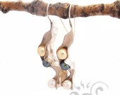 Earrings silver and fresh water pearls