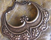 6 Pcs Antiqued Brass Large Oak Leaf Necklace Pendant Focal Point 917