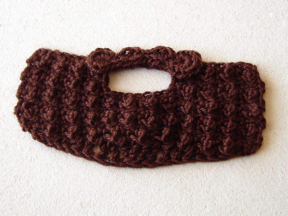 crochet beard and mustache