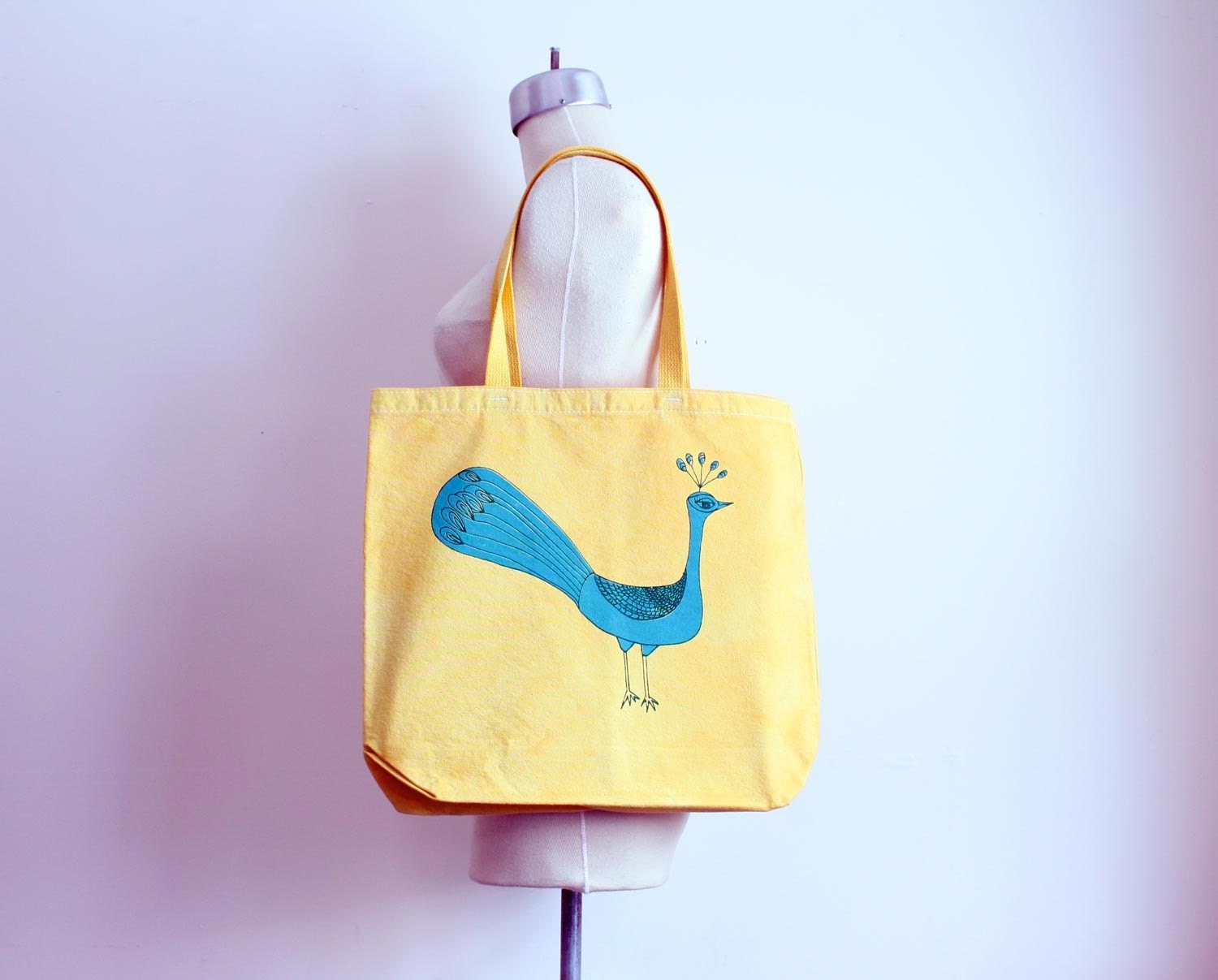 Mrs. Peacock - Recycled Grocery / Shopping / Everyday Tote