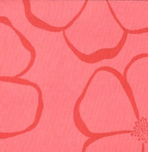 CLEARANCE 1 Yard of Valori Wells - Olive Rose - Wild Roses in Pink