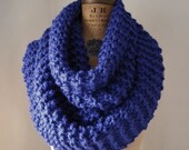 Super Snuggly Chunky knit cowl Cobalt Blue. Ready to ship.