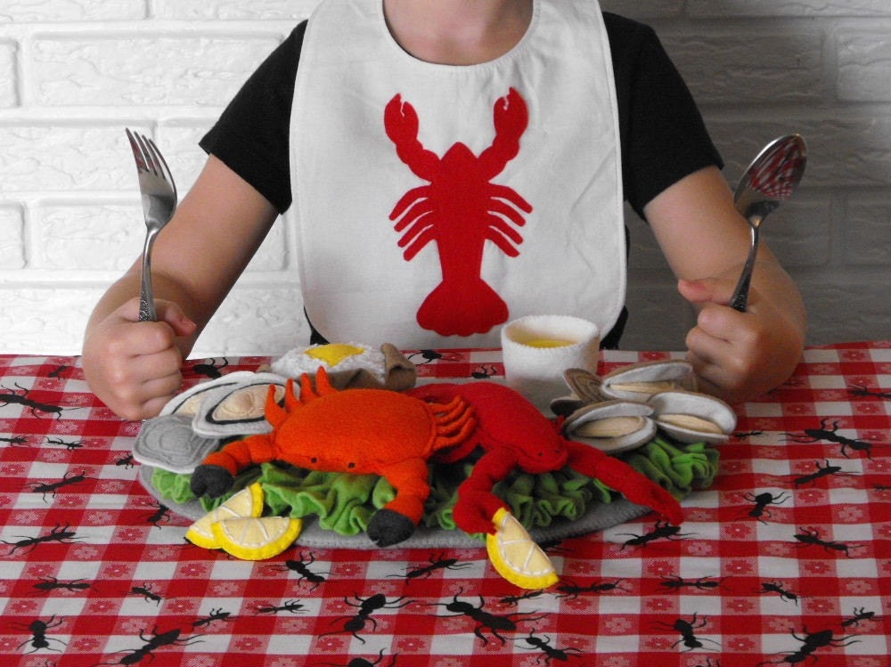 Lobster Crab Seafood Felt Food Pattern PDF