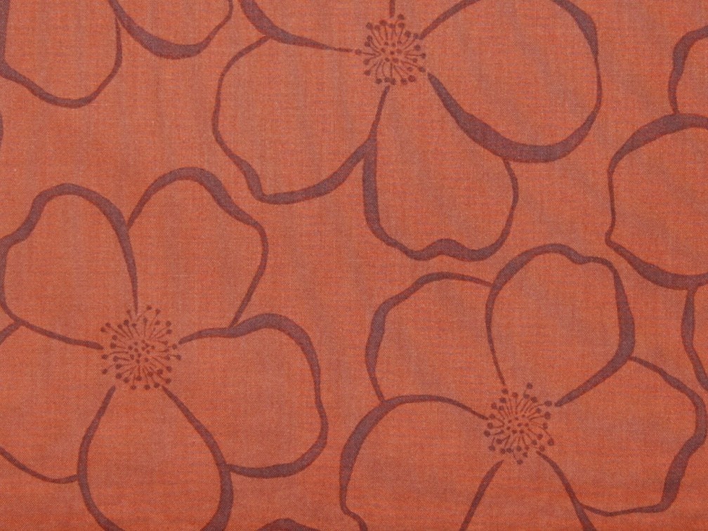 CLEARANCE 1 Yard of Valori Wells - Olive Rose - Wild Roses in Brown
