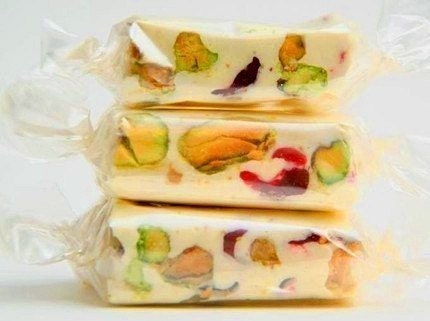 8 Piece Variety Sampler - Gourmet Candies - Almond & Pistachio Nougats in Vanilla, Strawberry, Cherry, Coffee, Cranberry
