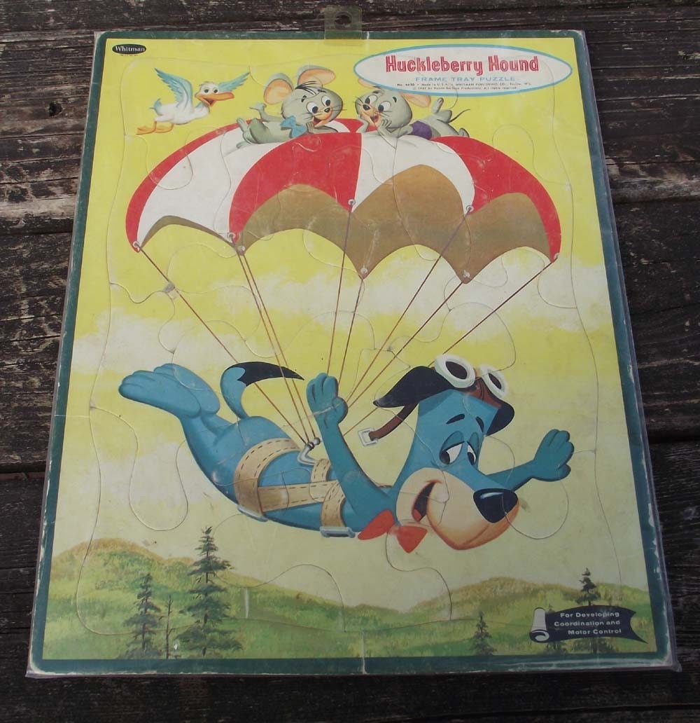 1961 Huckleberry Hound Tray Puzzle