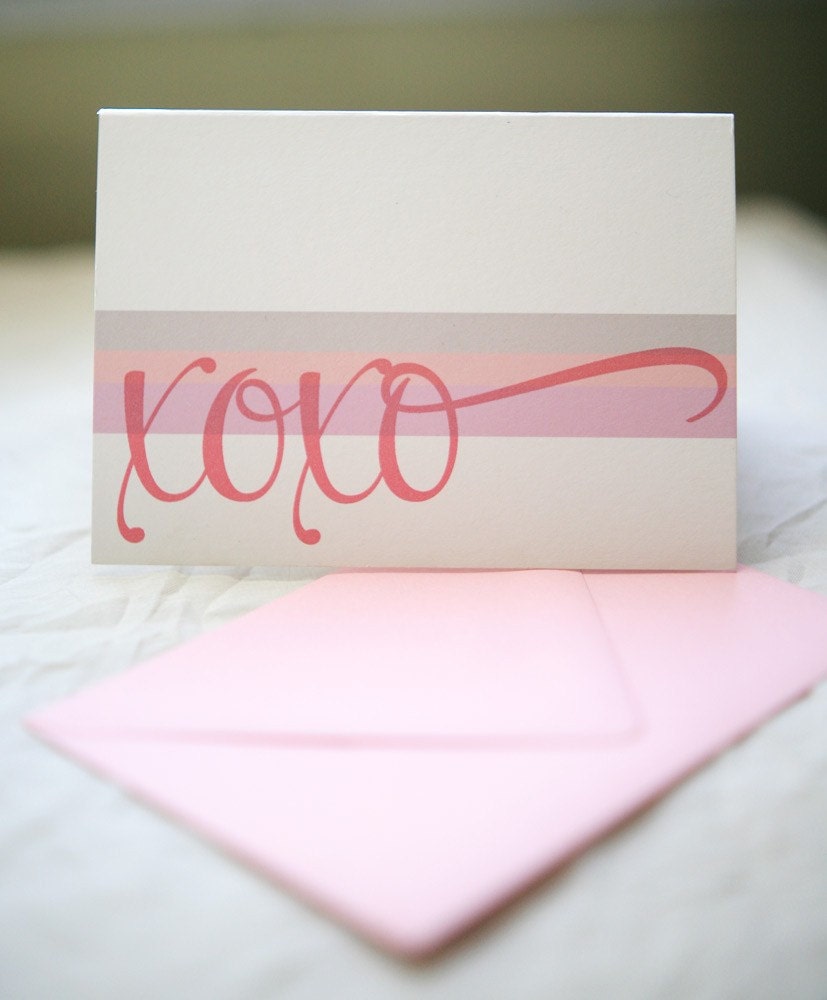 Valentines Cards - Hugs & Kisses Valentine
