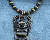 BUDDHA CAT Beaded Cat Collar