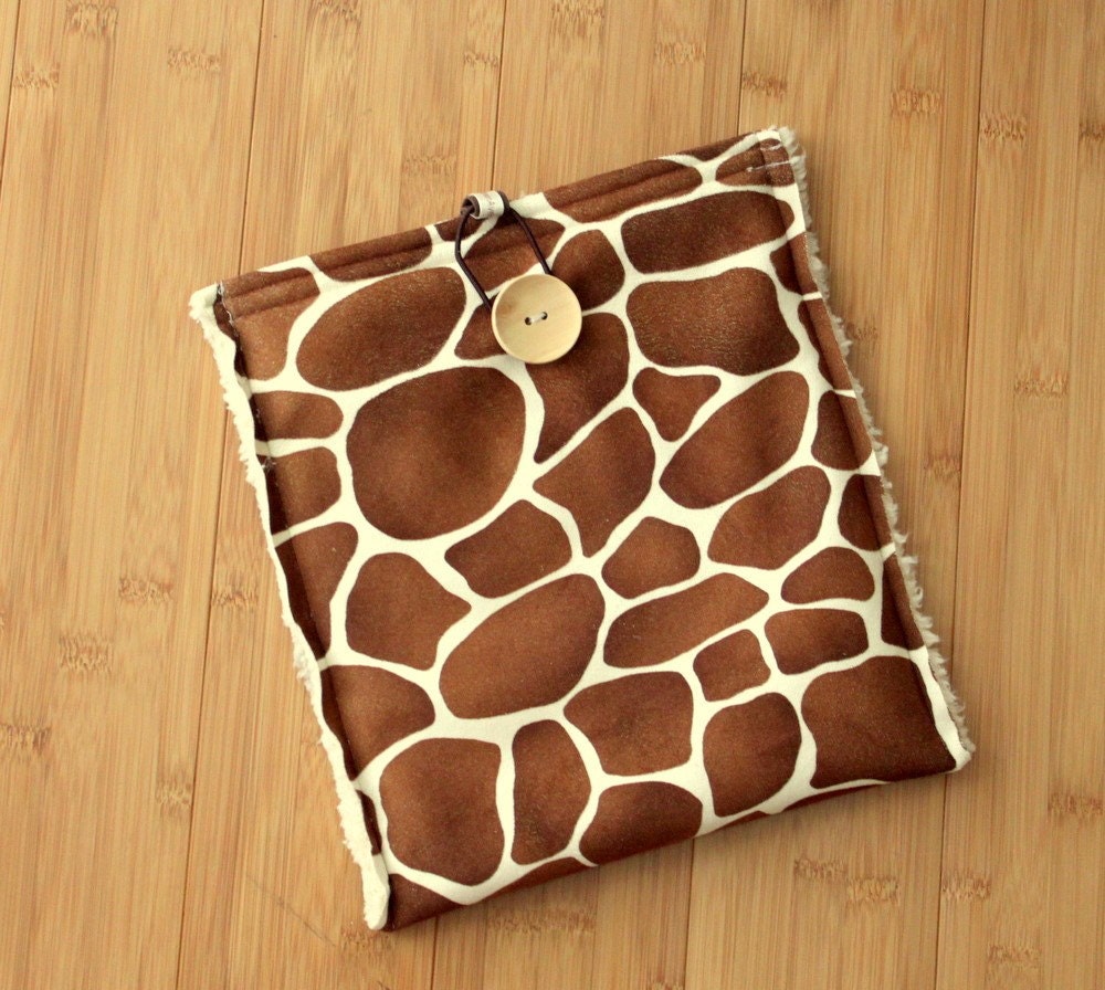 LUX Faux Suede Giraffe IPad IPad2 Samsung Kindle DX Tablet Case Sleeve Cozy by Uptown Avenue