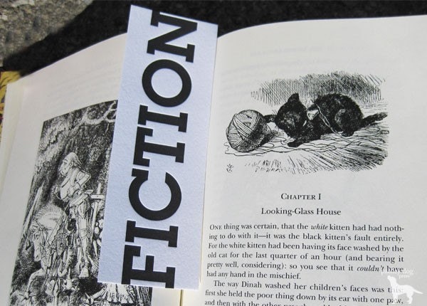 Fiction - Letterpress Bookmark
