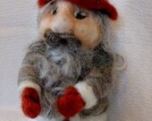 Felt Gnome Sculpture, needlefelt, wool