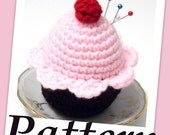 How to make Cupcake pincushion Crochet PDF pattern