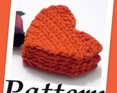 Crochet pattern Heart shaped scrubbies PDF file
