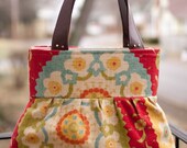 Home Decor by Richloom Cornwall Cadmium Purse with Faux leather hanldes