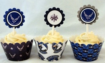 Air Force Cupcake Toppers