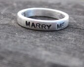Hand Stamped Promise Ring for cat57