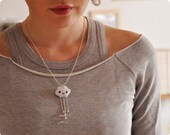 Raindrop Felt Necklace
