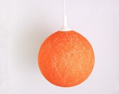 Hanging lamp, Contemporary design interior accent Orange Sunset by FiligreeCreations on Etsy