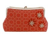 Mod red clutch purse