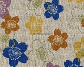 Pretty Multi Color Sakuras in Natural - Full Yard - EK-QS38105A
