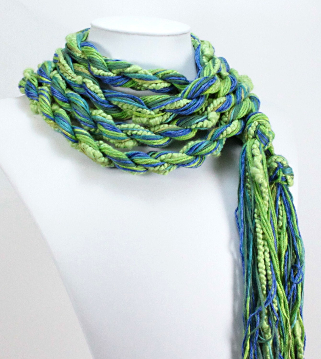 EcoCessory Skinny Scarf - Spring - Organic Cotton, Bamboo and Soy