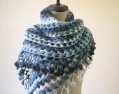 Lace Shawl Blue Colors Fashion - Spring Trend - Holiday Accessoires -Great Gift For Her