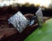 Stone Stone, handmade silver cuff links
