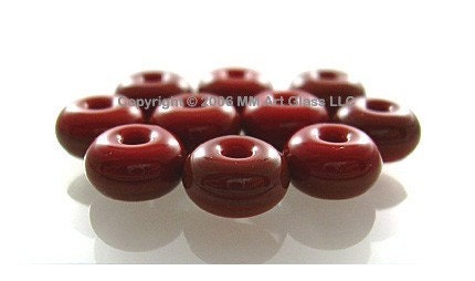 Glass Lampwork Beads sra Red Roof Tile SPACER SHOP