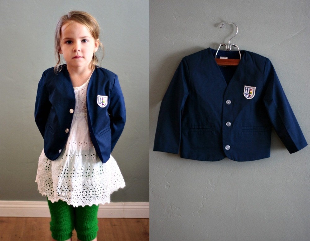 60s 3/4 Little Navy Boat Deck COAT