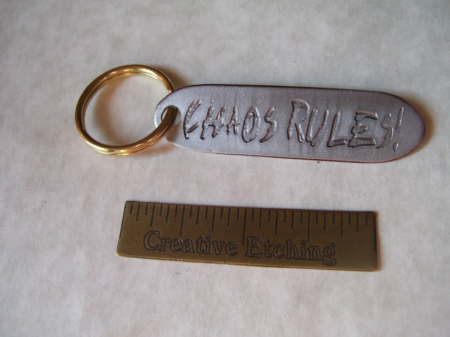 Chaos Rules keychain