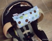 Cute Blue Lolli Dots Car Seat Handle Arm Pad