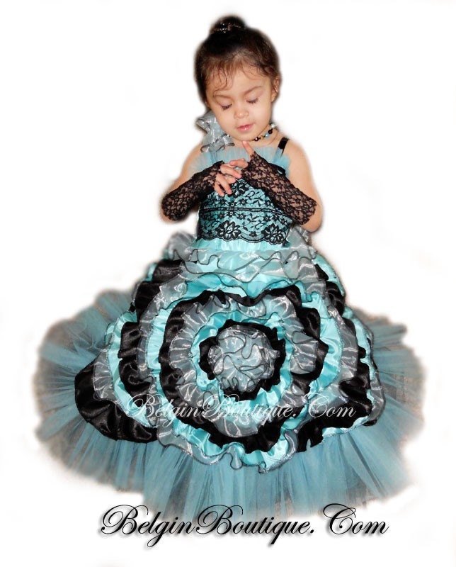 Pageant Gown National Custom 12m 3 4 5 6 7 8 9 10 yrs BelginBoutique