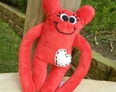 Valentine Mini I LUV U Cookie Nummie Plush Monster in RED