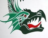 Ergor the DRAGON- 4 Colors- Vinyl Wall Decal