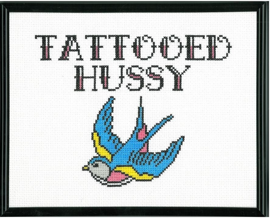 Tattooed Hussy Cross Stitch