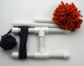 Pom pom and Tassel Maker, PVC, Travel Niddy Noddy by artsiekat on etsy