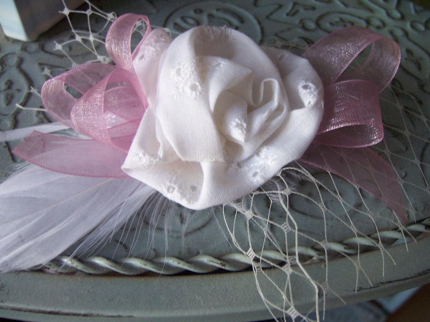 Rosie Posie Mauve Couture Hair piece