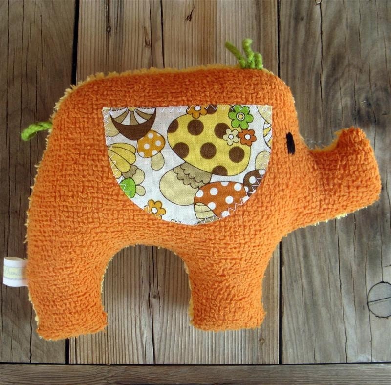 Jed Plush Vintage Chenille Elephant