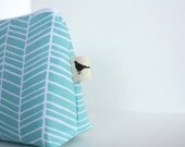 Personalized Cosmetic Makeup Bag - Pretty Peacock - Made to Order - Choose Personalization or FREE SHIPPING
